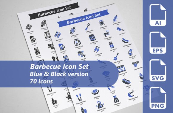 A Barbecue Graphics Icon Set for Crafters