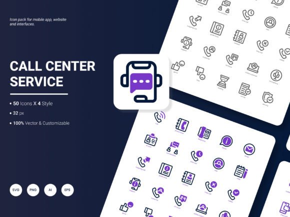 A Brand Designer's Review of the Call Center Service Icon Pack