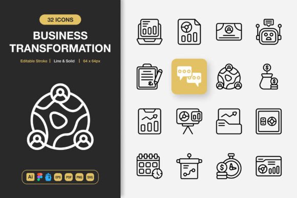 Business Transformation Icons: A Designer's Take