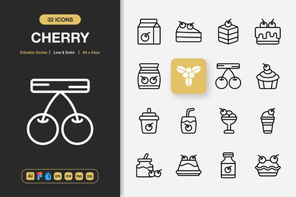 Cherry Icons: A Versatile Graphics Set for Local Branding