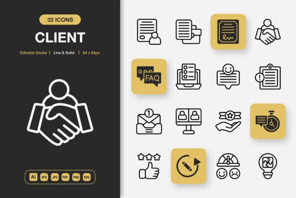 Client Icons: A Versatile Set for Modern Graphics