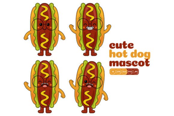 Cute Hot Dog Mascot Vector Pack 01: A Versatile Graphics Tool