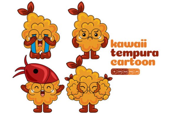 Cute Tempura Mascot Vector Pack 04 Review
