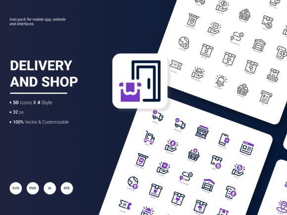 Delivery & Shop Icons: A Publisher’s Graphic Design Toolkit