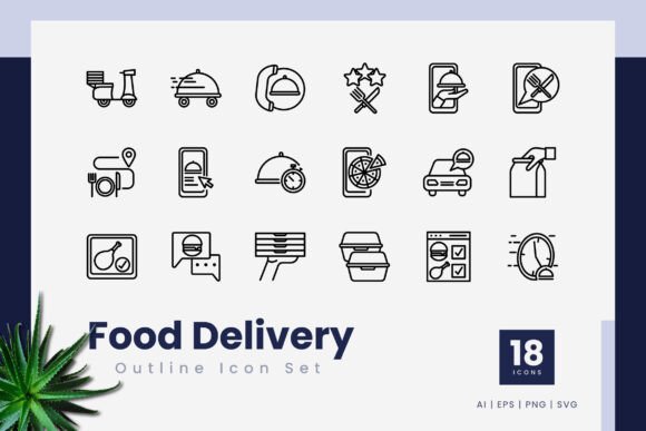 Food Delivery Icons: A Brand Designer's Visual Asset Review