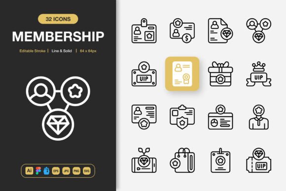 Membership Icons: Perfect Graphics for Handmade Creations