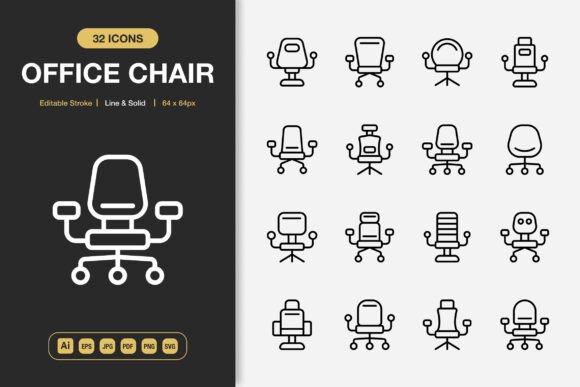 Office Chair Icons: A Minimalist Design Review
