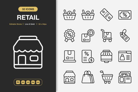 Retail Icons: Elevating Your Graphics and Design