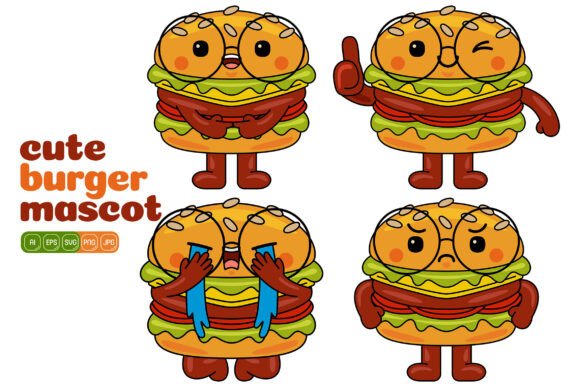 Review: Cute Burger Mascot Vector Pack 02 for Local Branding