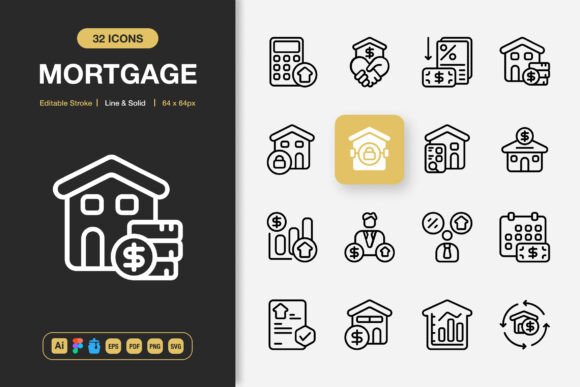 Review: Mortgage Icons for Handmade and Craft Projects
